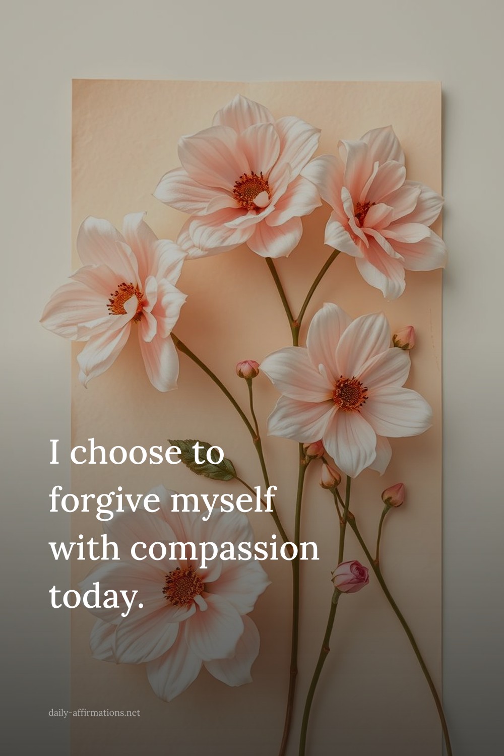 I choose to forgive myself with compassion today.