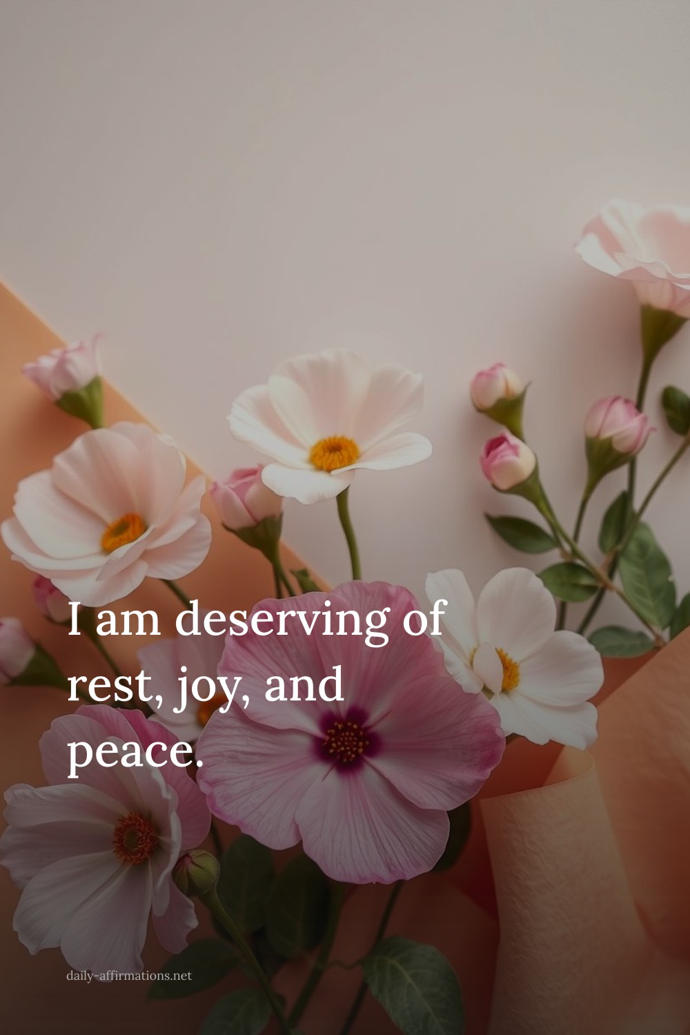 I am deserving of rest, joy, and peace.