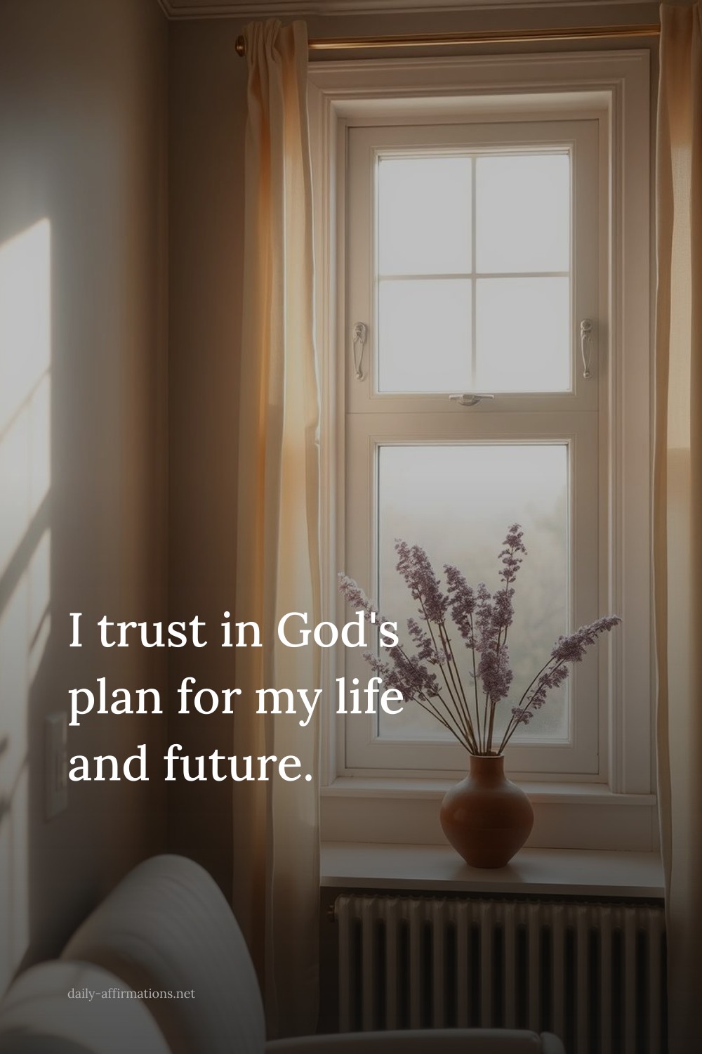 I trust in God's plan for my life and future.