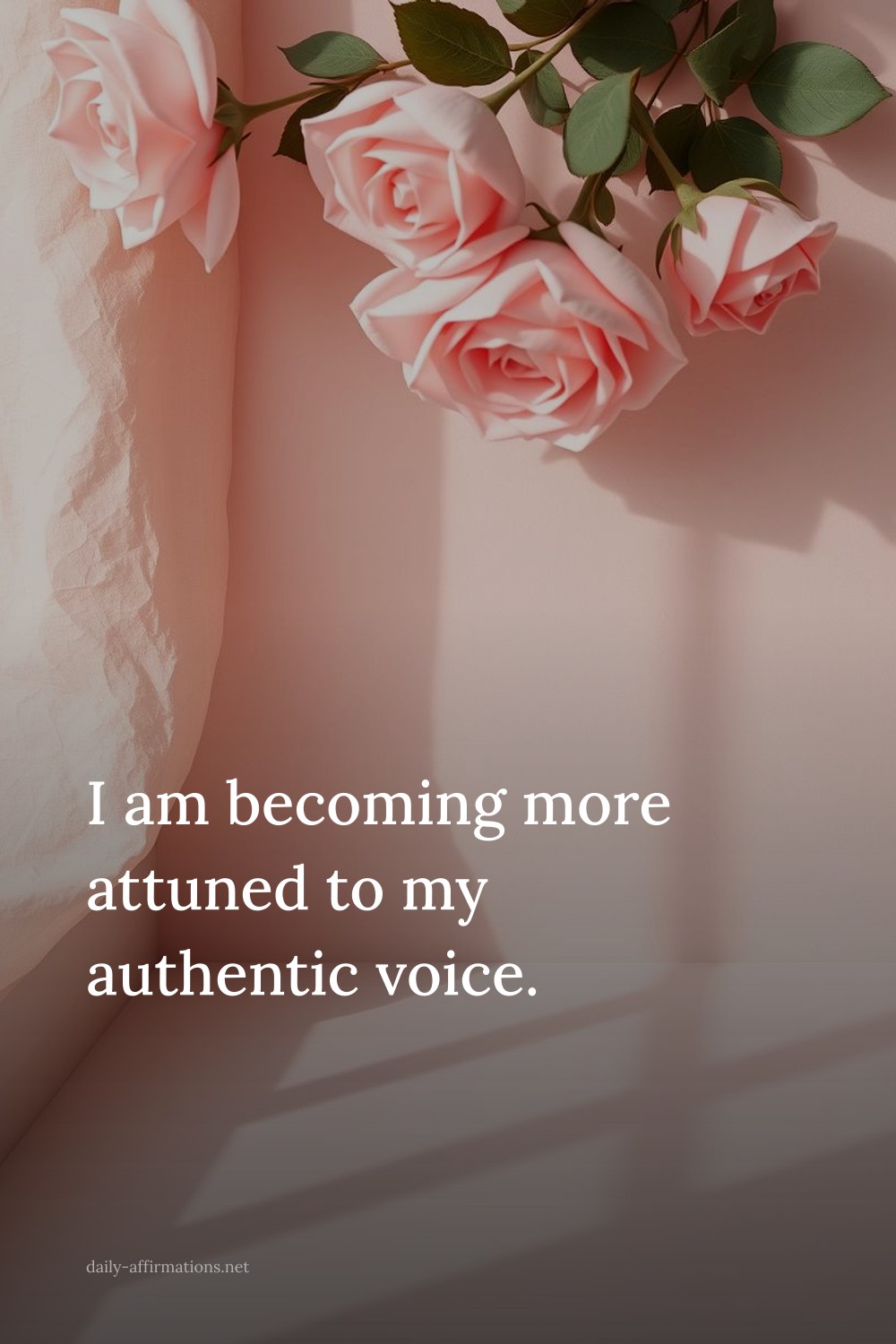 I am becoming more attuned to my authentic voice.