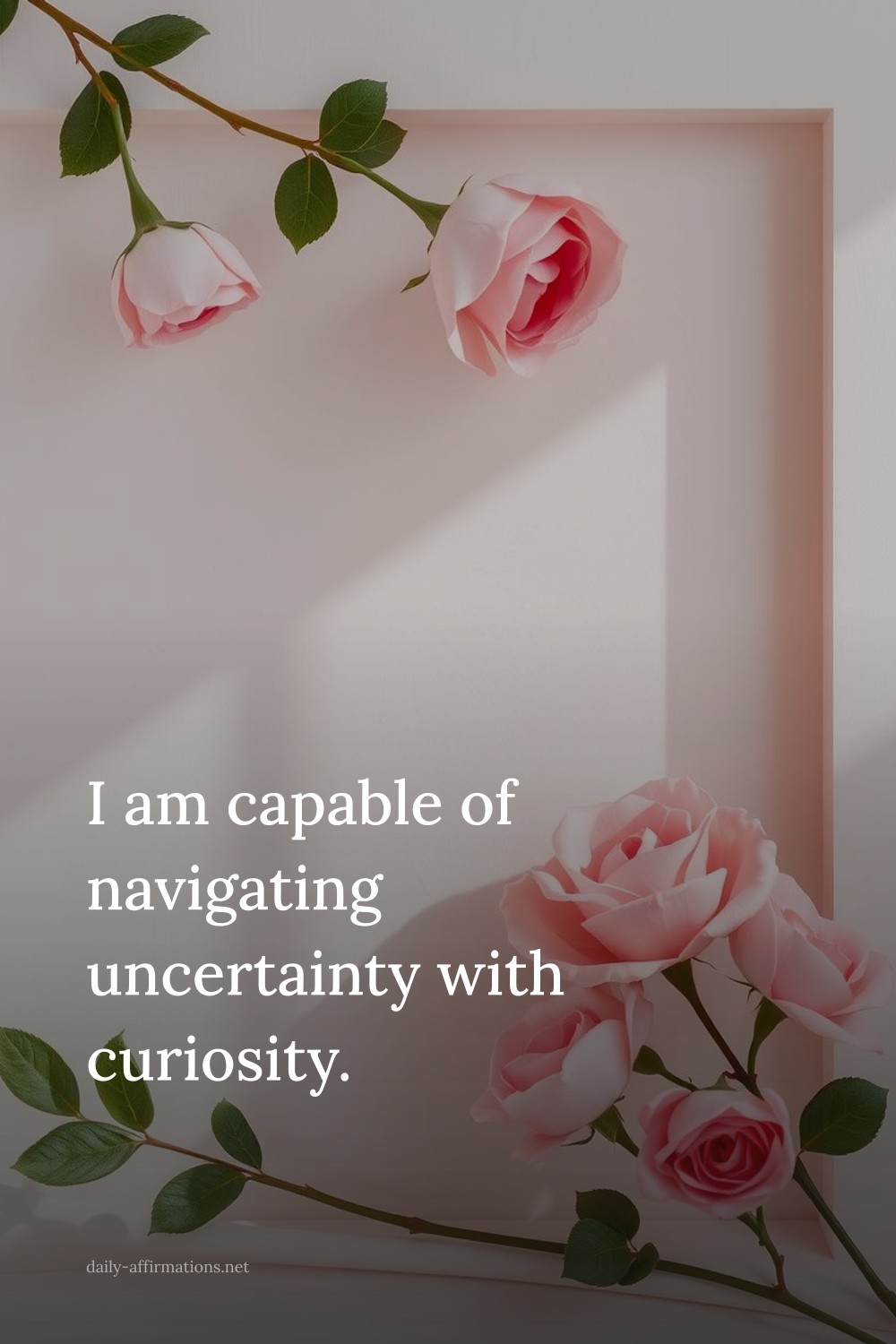 I am capable of navigating uncertainty with curiosity.