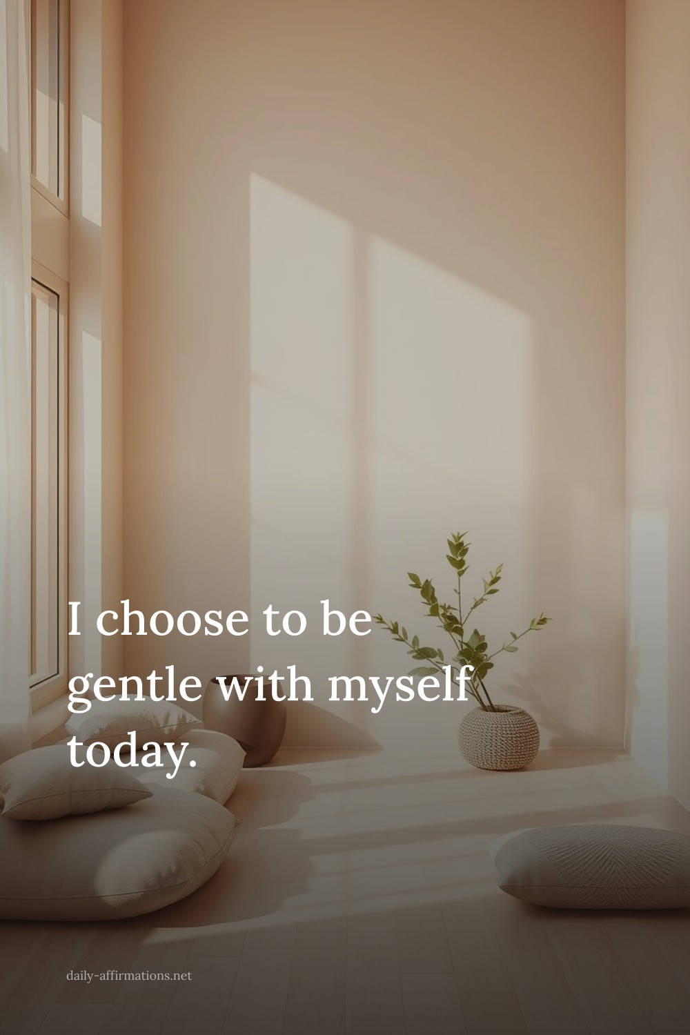 I choose to be gentle with myself today.