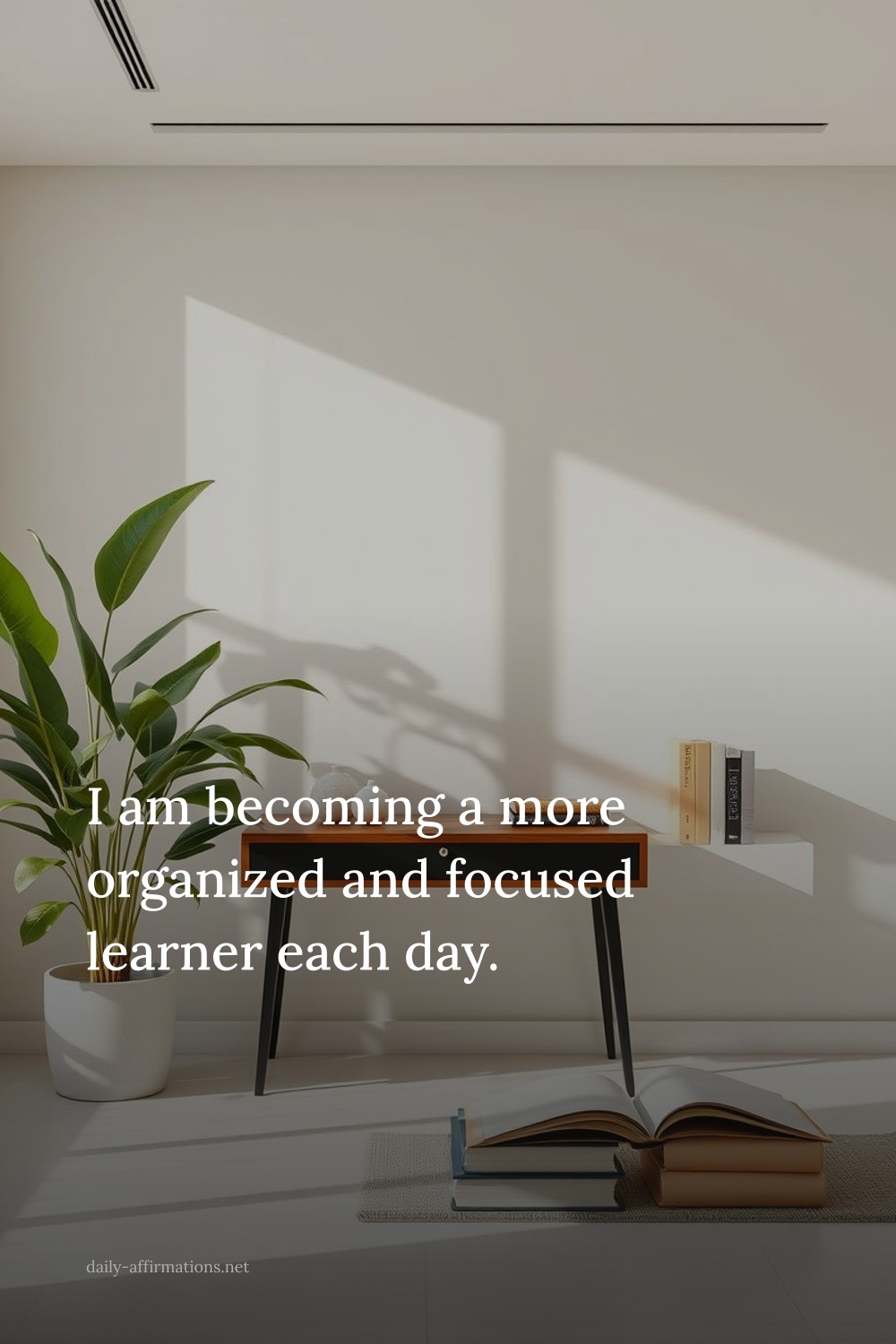 I am becoming a more organized and focused learner each day.