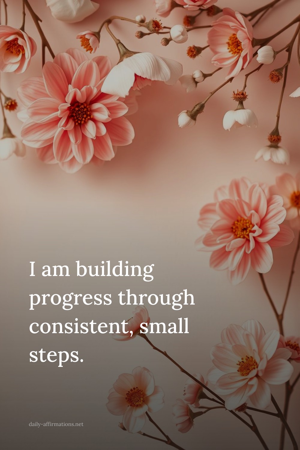 I am building progress through consistent, small steps.