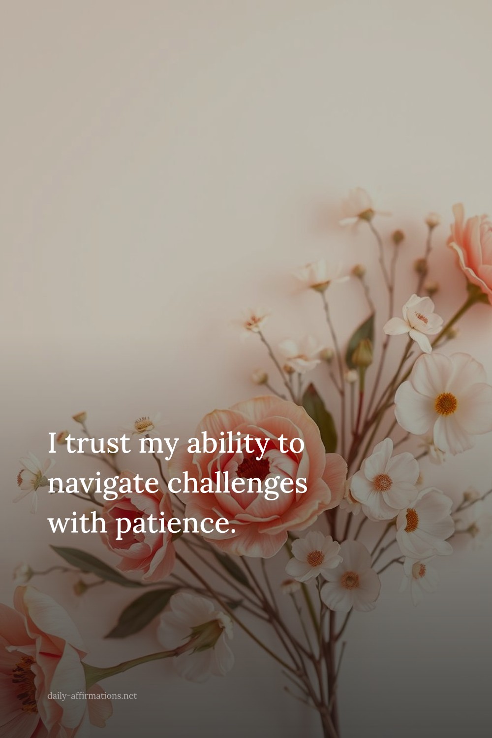 I trust my ability to navigate challenges with patience.