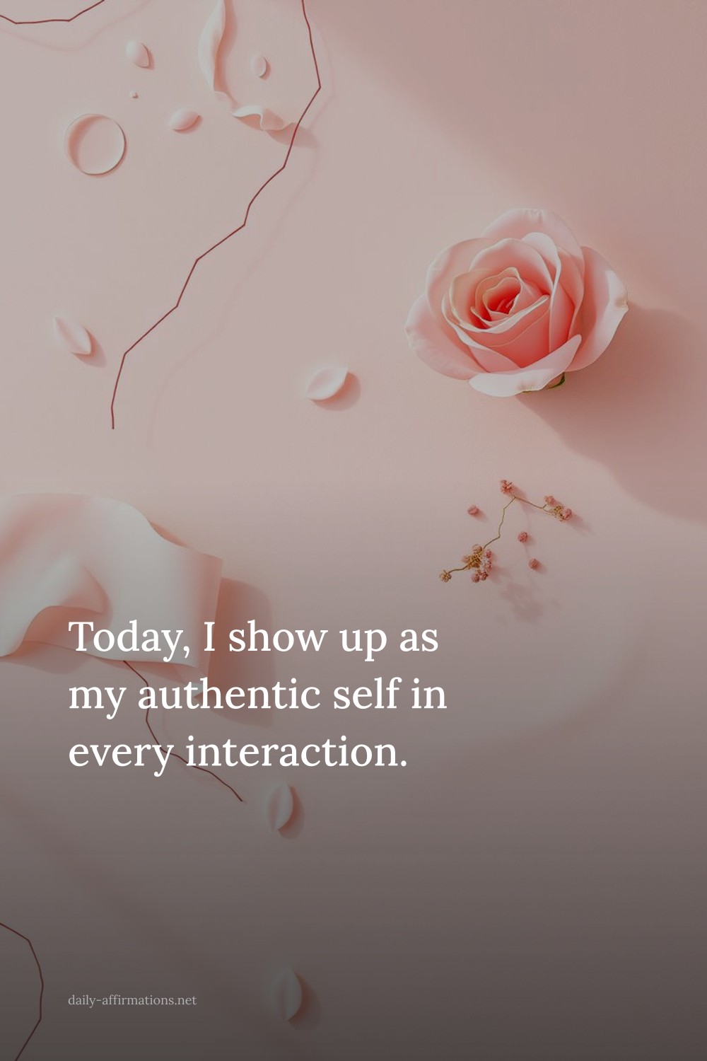 Today, I show up as my authentic self in every interaction.