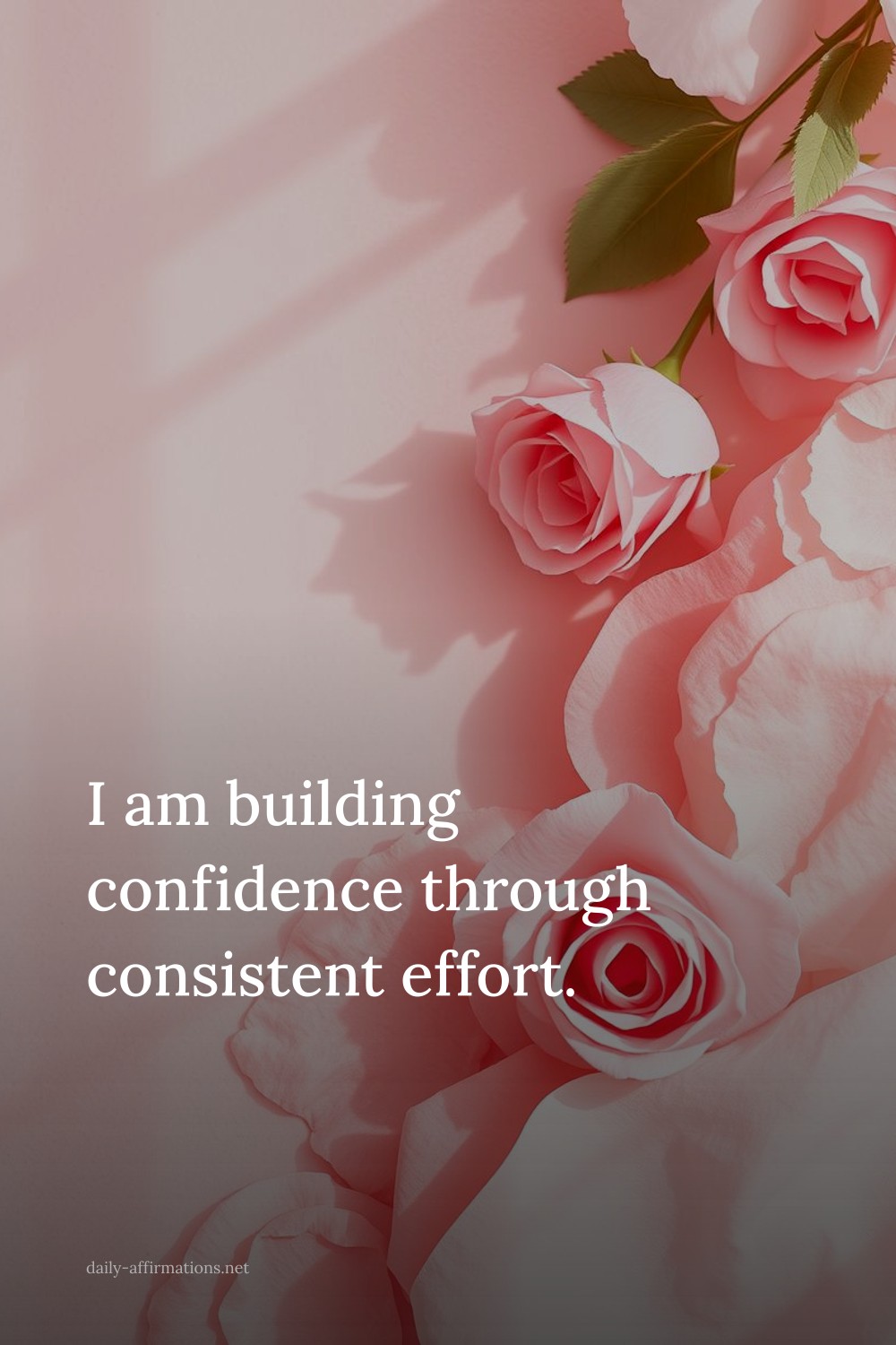 I am building confidence through consistent effort.