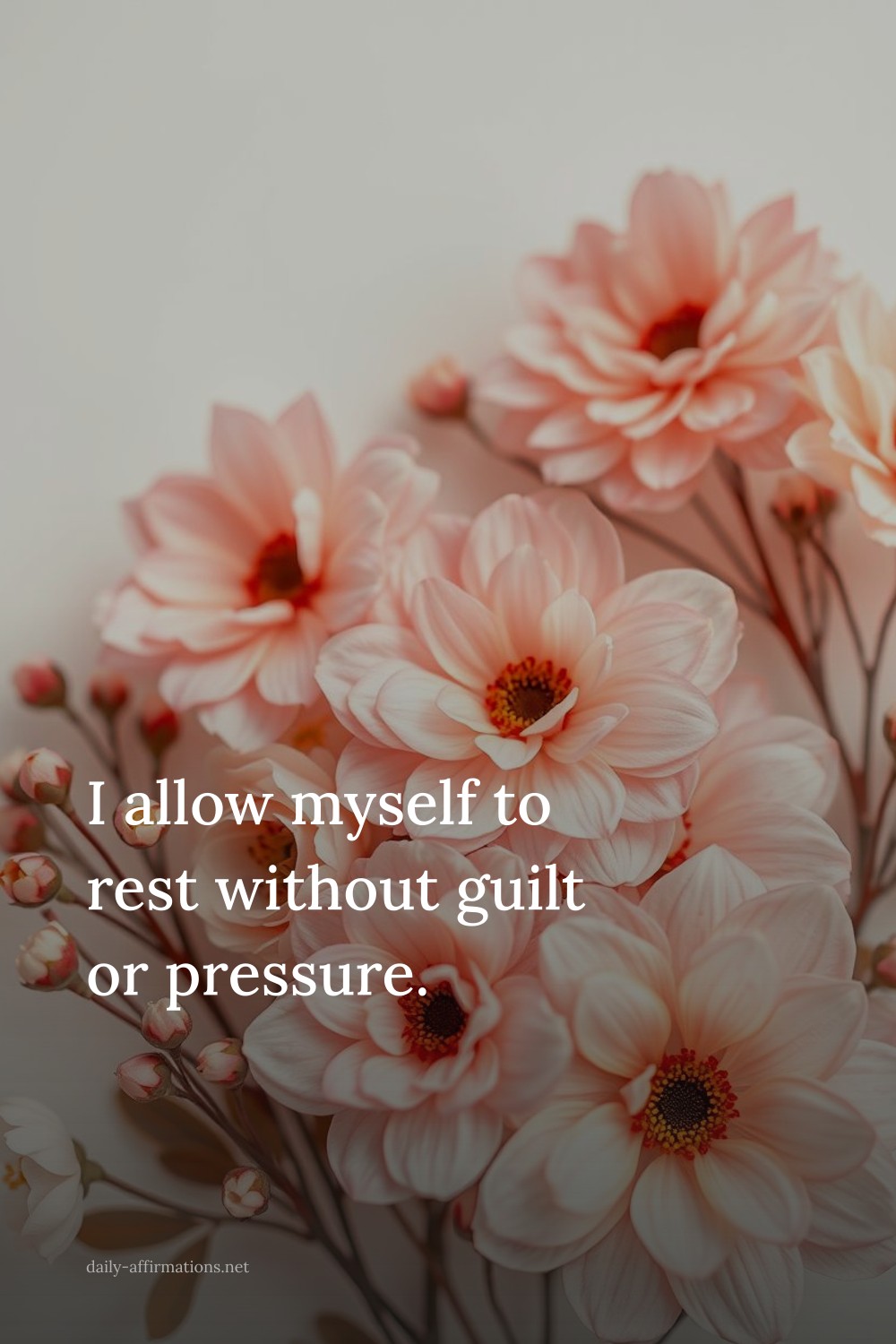 I allow myself to rest without guilt or pressure.