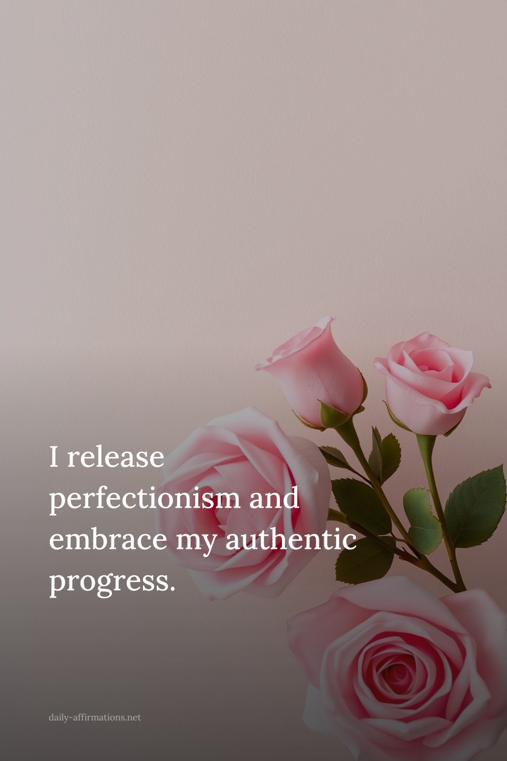 I release perfectionism and embrace my authentic progress.