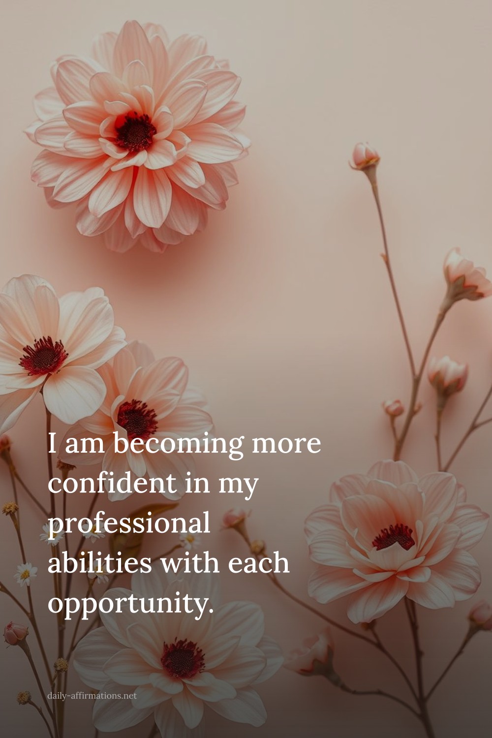 I am becoming more confident in my professional abilities with each opportunity.