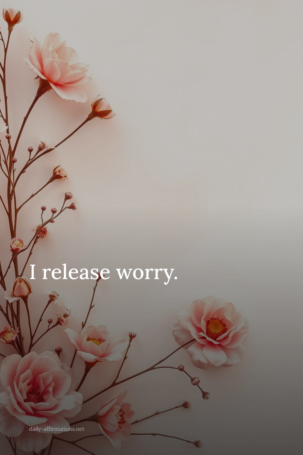 I release worry.