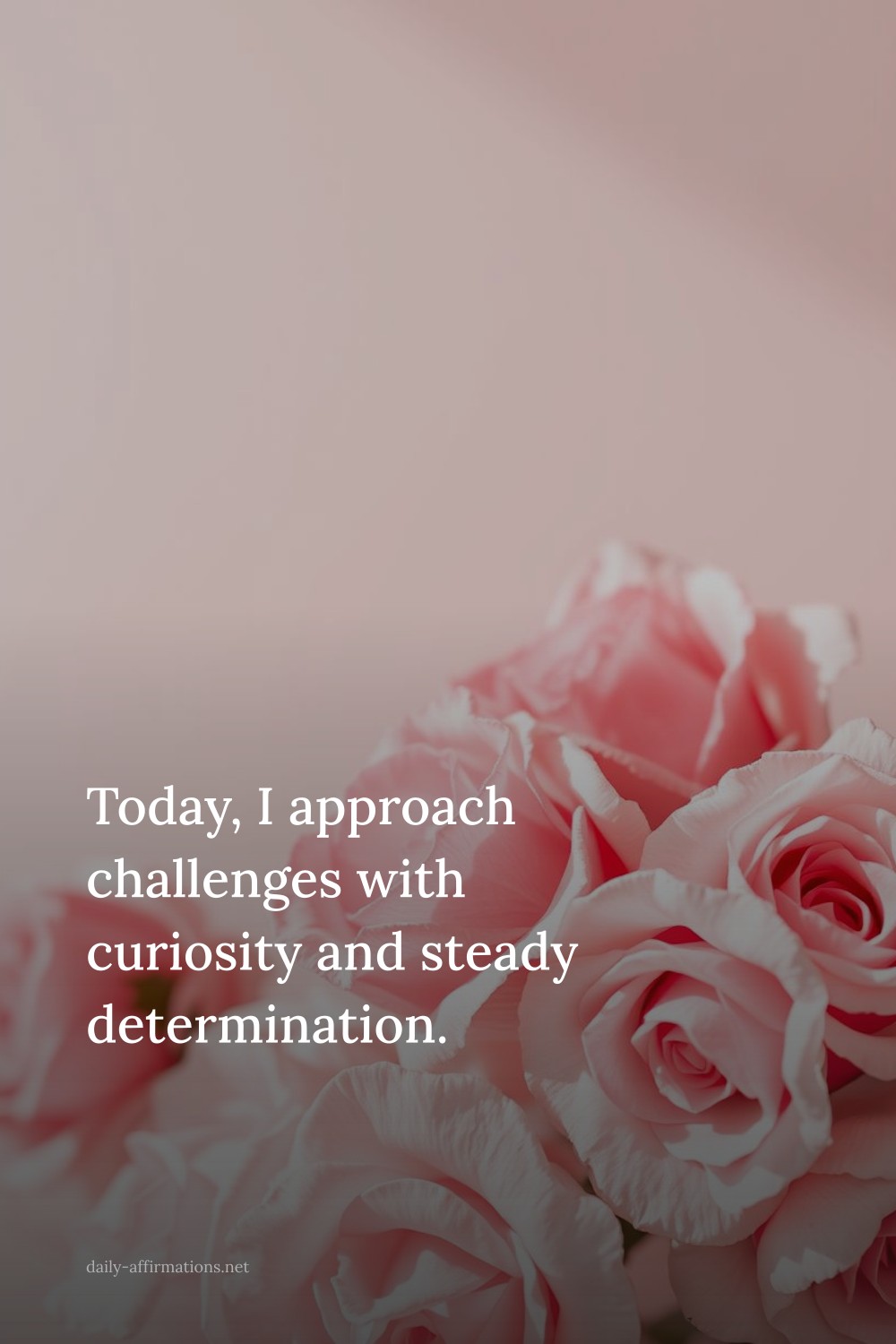 Today, I approach challenges with curiosity and steady determination.