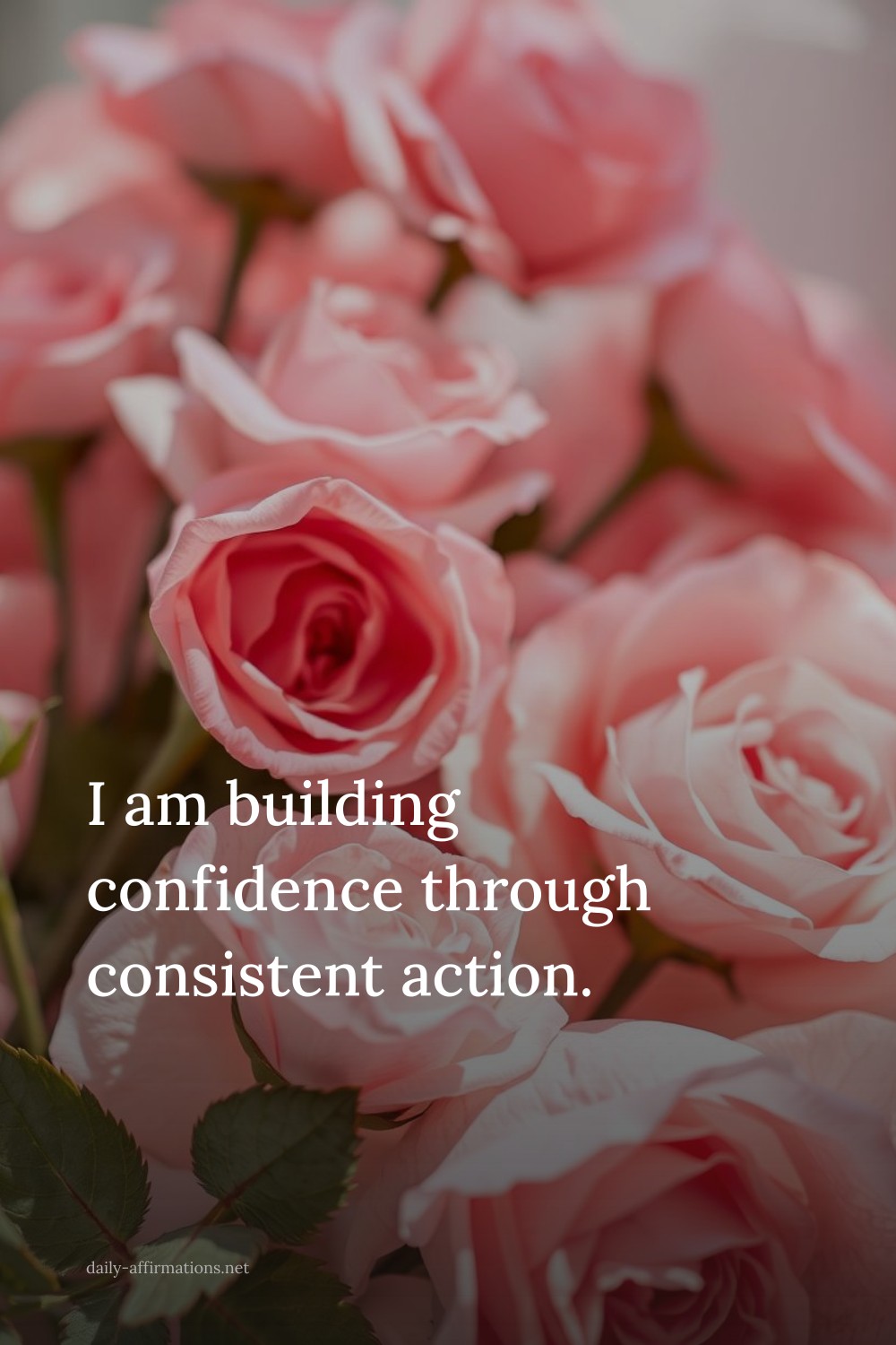 I am building confidence through consistent action.