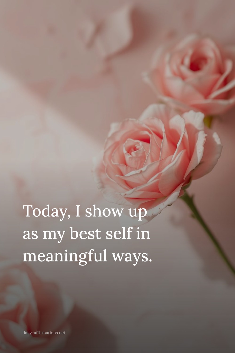 Today, I show up as my best self in meaningful ways.