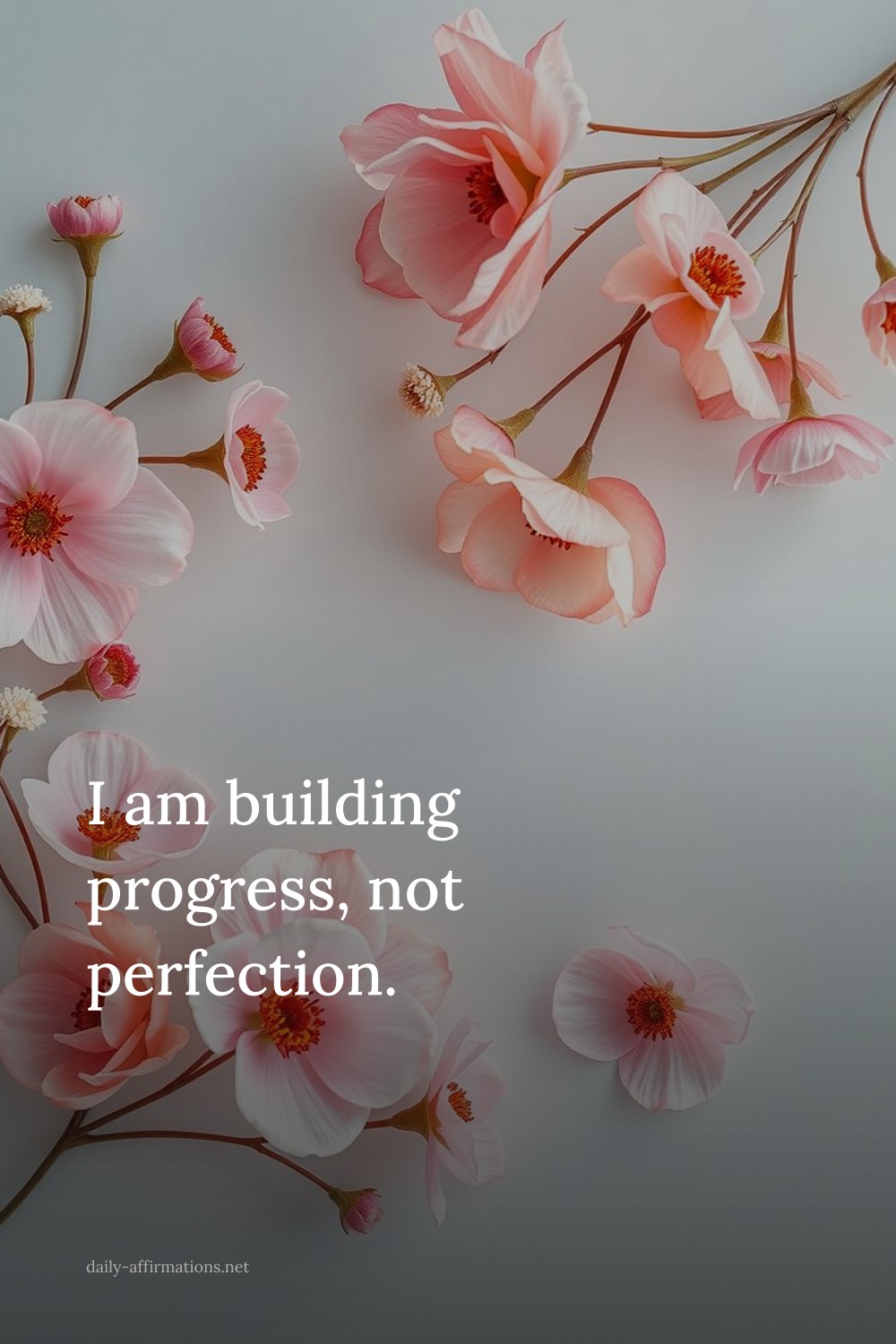 I am building progress, not perfection.