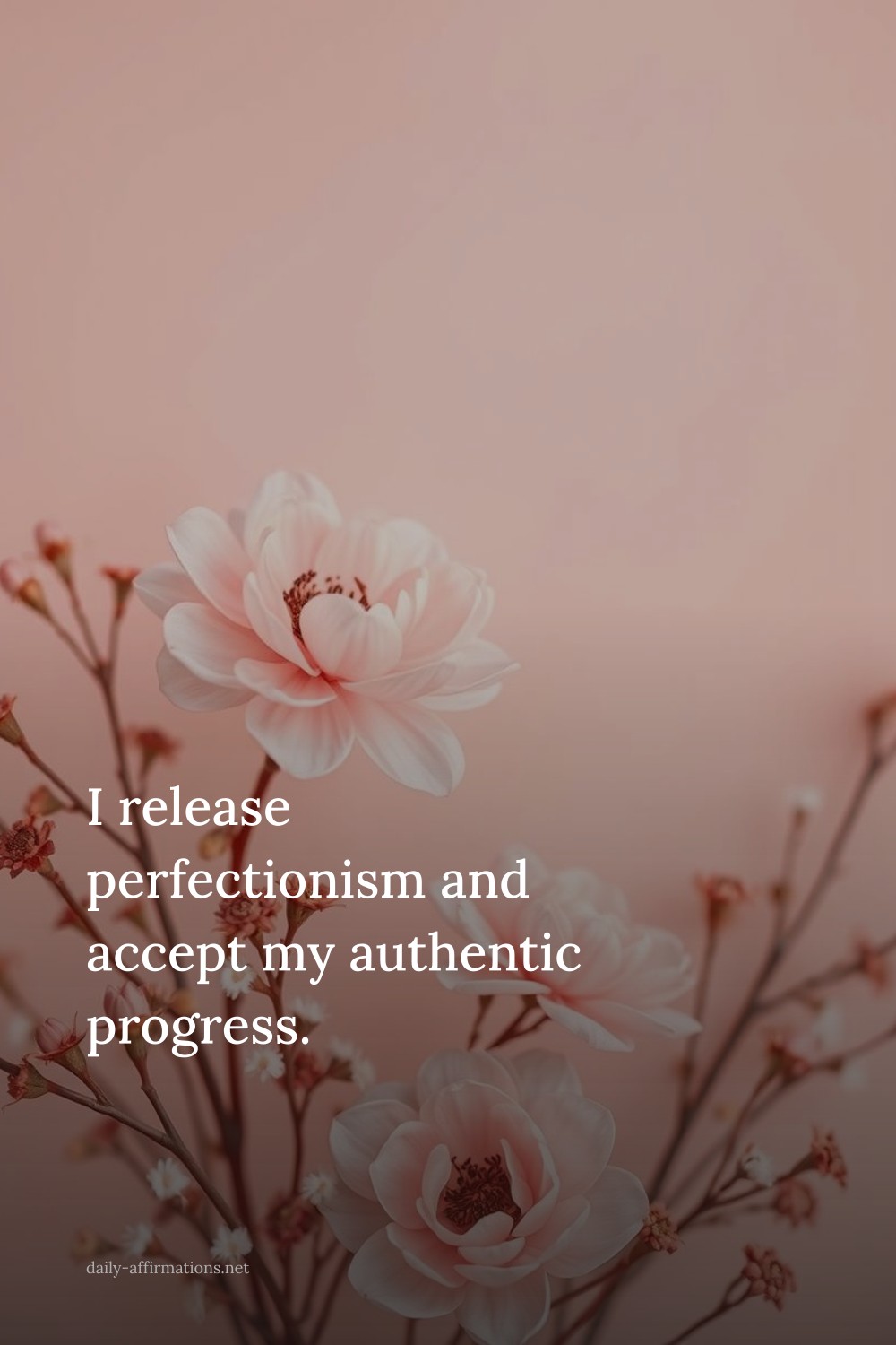 I release perfectionism and accept my authentic progress.