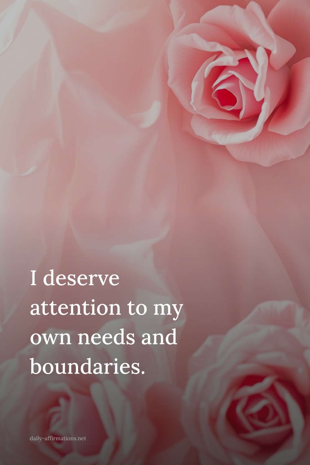 I deserve attention to my own needs and boundaries.