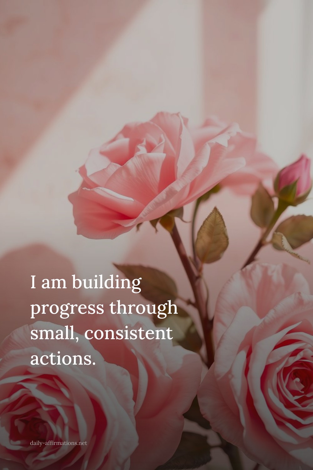 I am building progress through small, consistent actions.