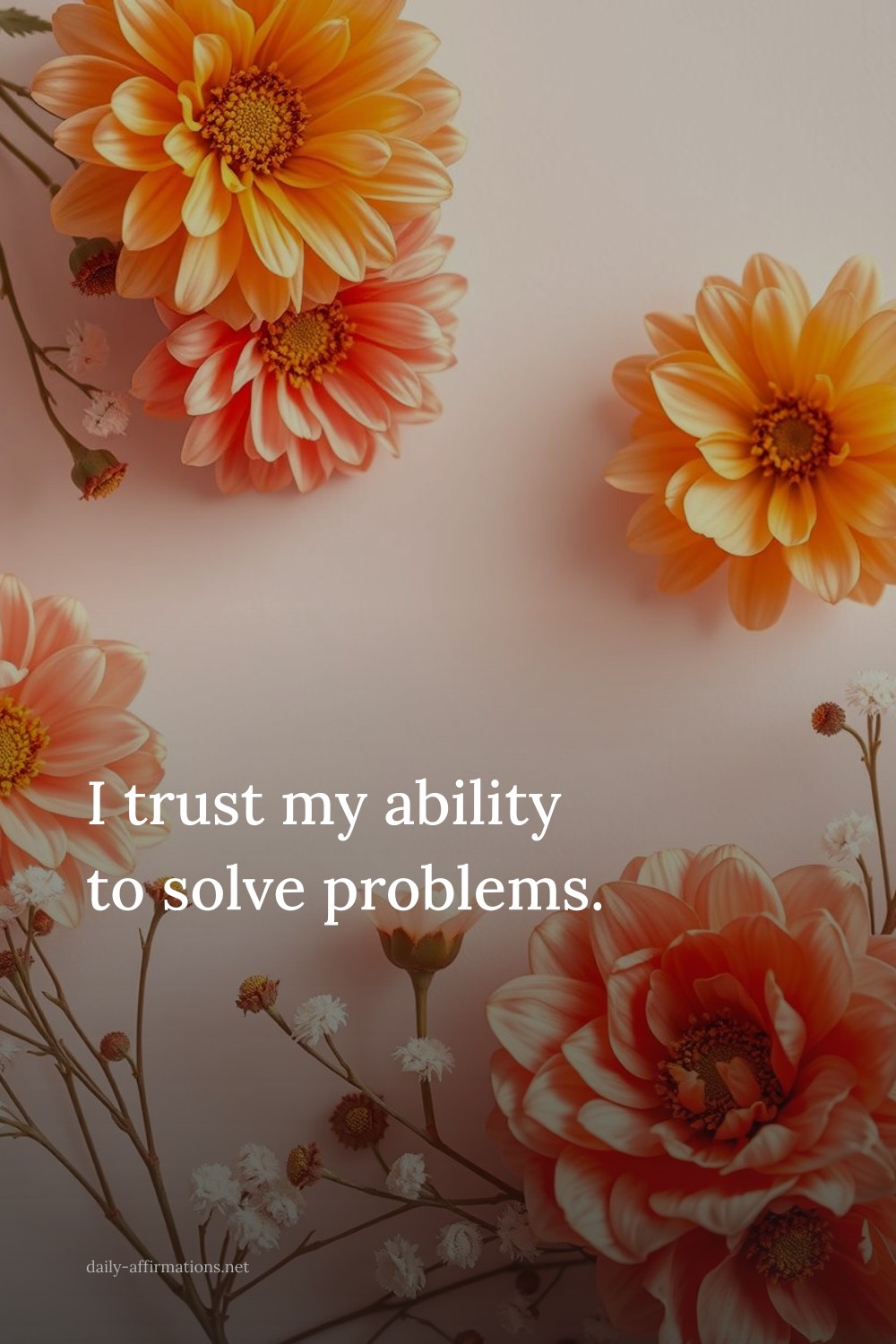 I trust my ability to solve problems.