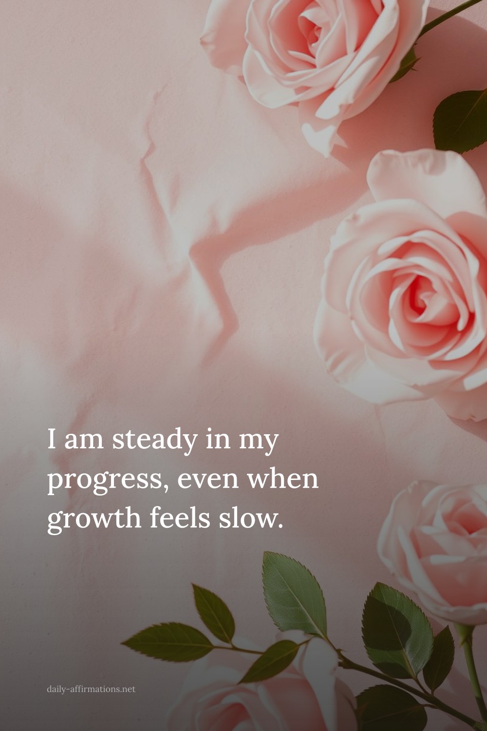 I am steady in my progress, even when growth feels slow.