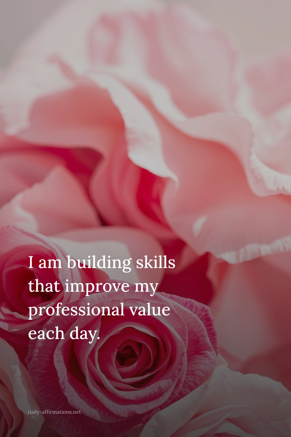 I am building skills that improve my professional value each day.