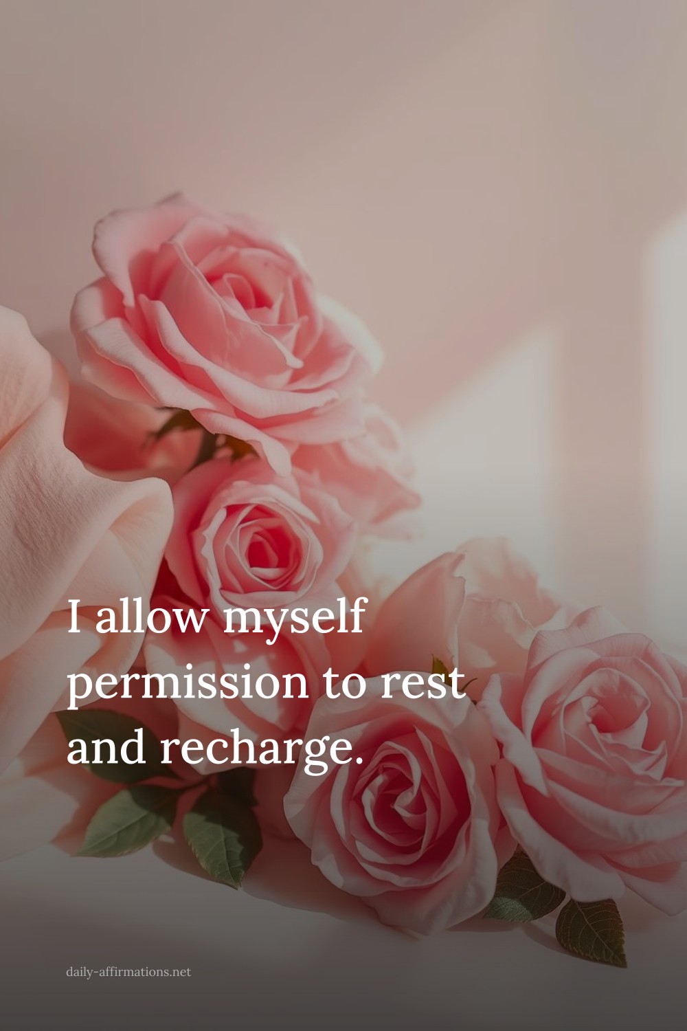 I allow myself permission to rest and recharge.