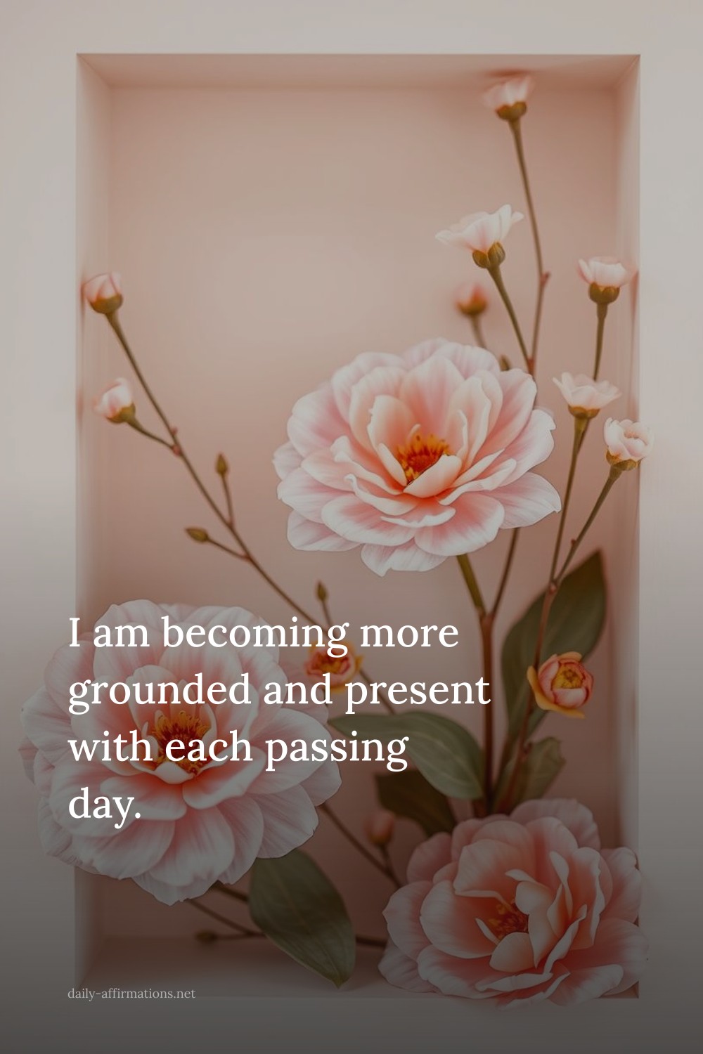 I am becoming more grounded and present with each passing day.