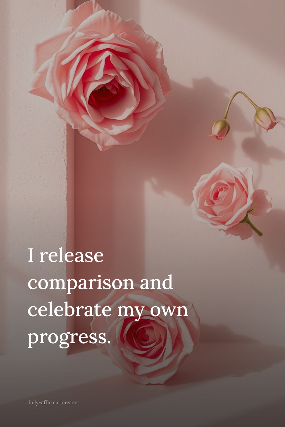 I release comparison and celebrate my own progress.