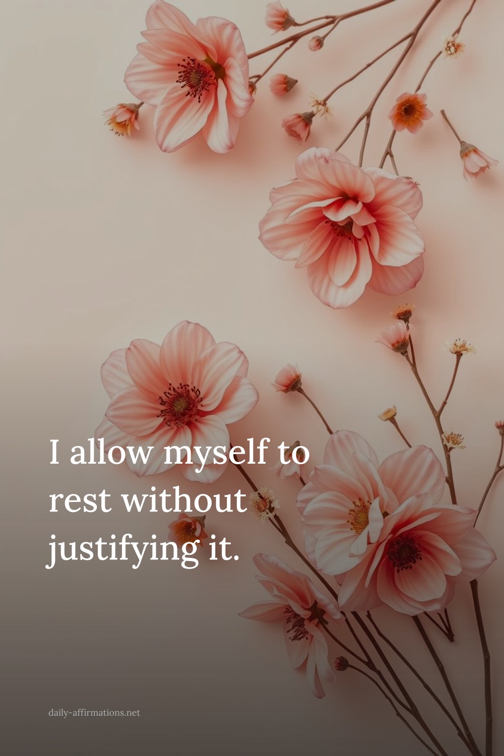I allow myself to rest without justifying it.