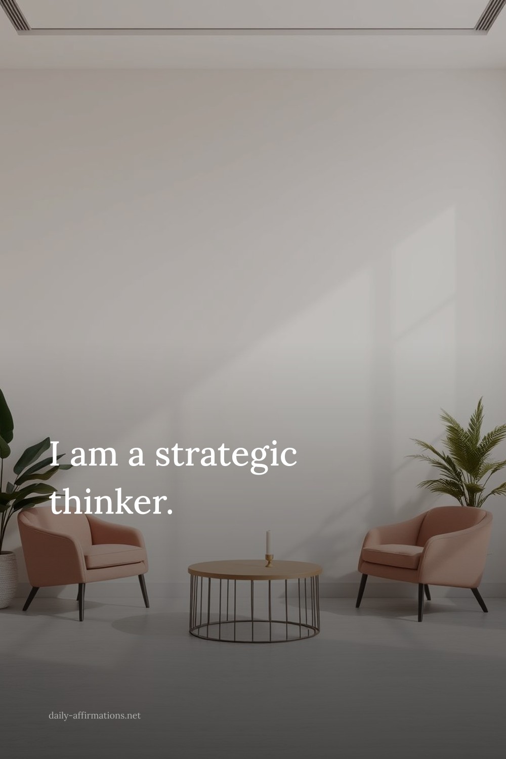 I am a strategic thinker.