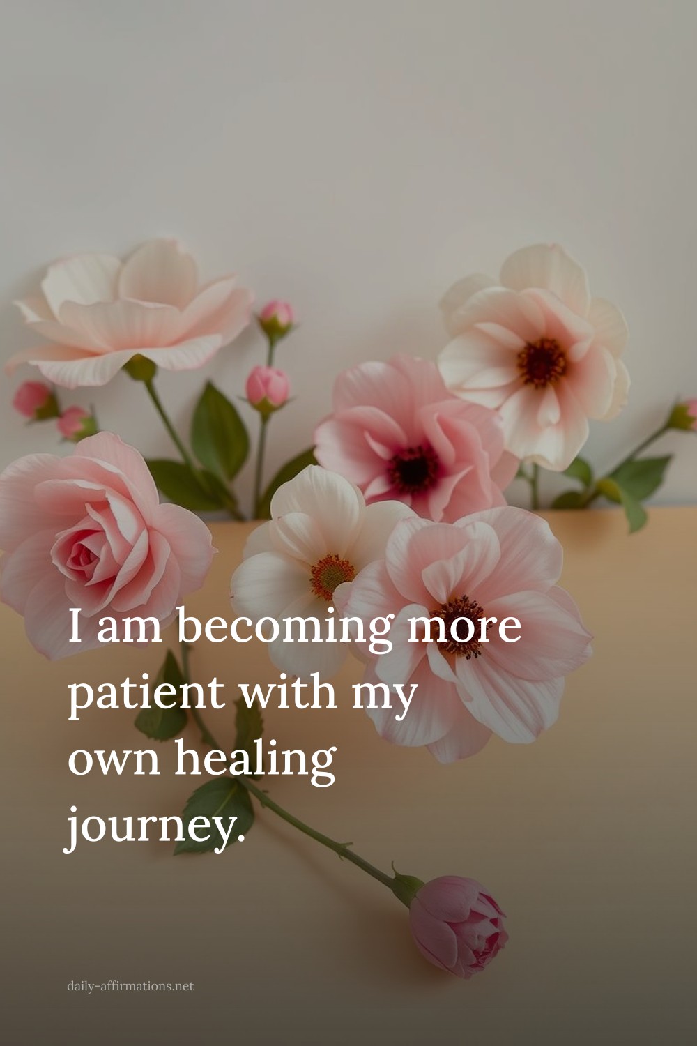 I am becoming more patient with my own healing journey.