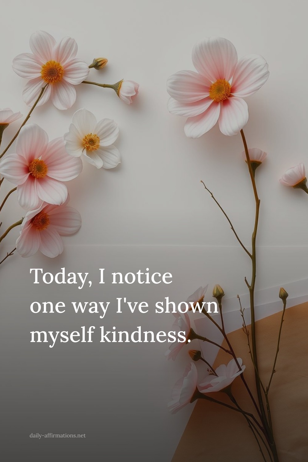 Today, I notice one way I've shown myself kindness.