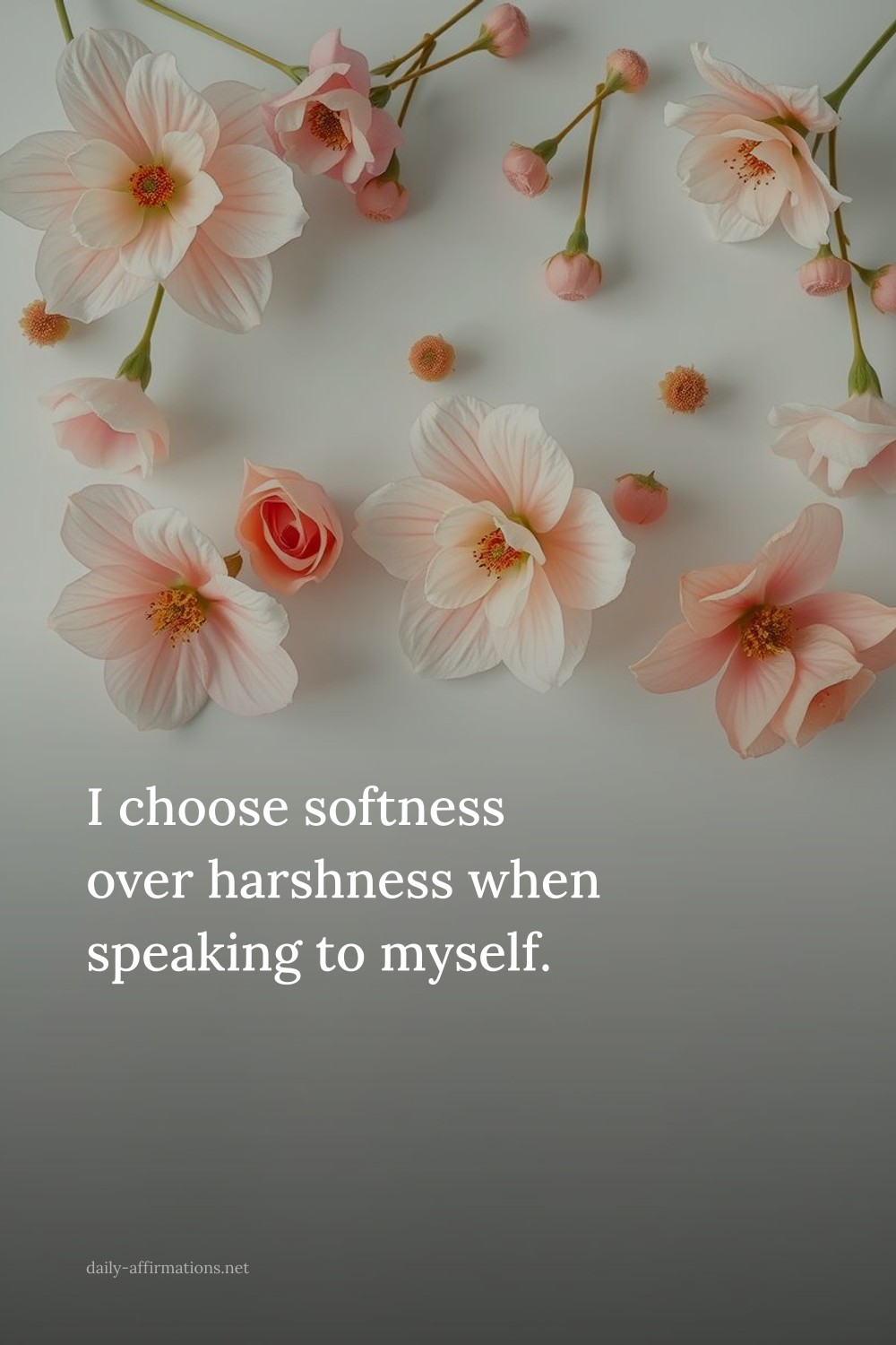 I choose softness over harshness when speaking to myself.