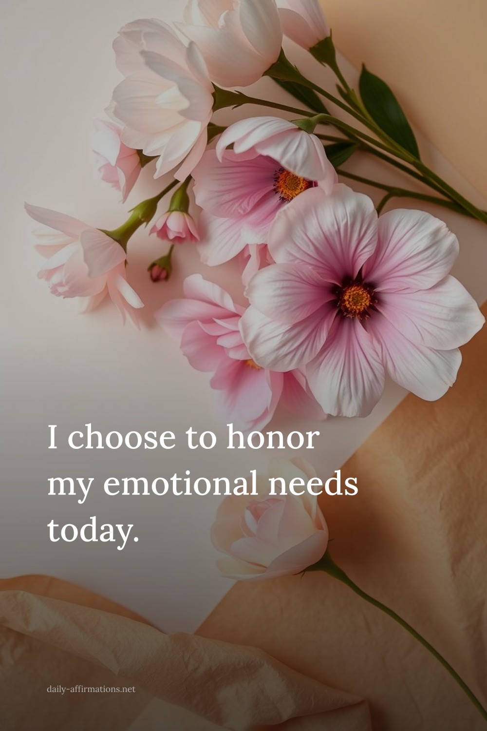 I choose to honor my emotional needs today.