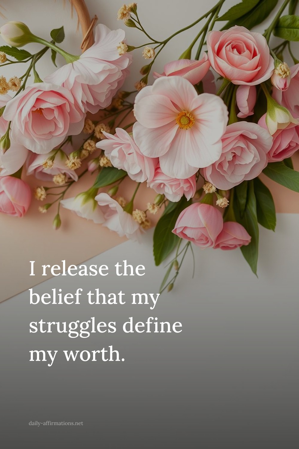 I release the belief that my struggles define my worth.
