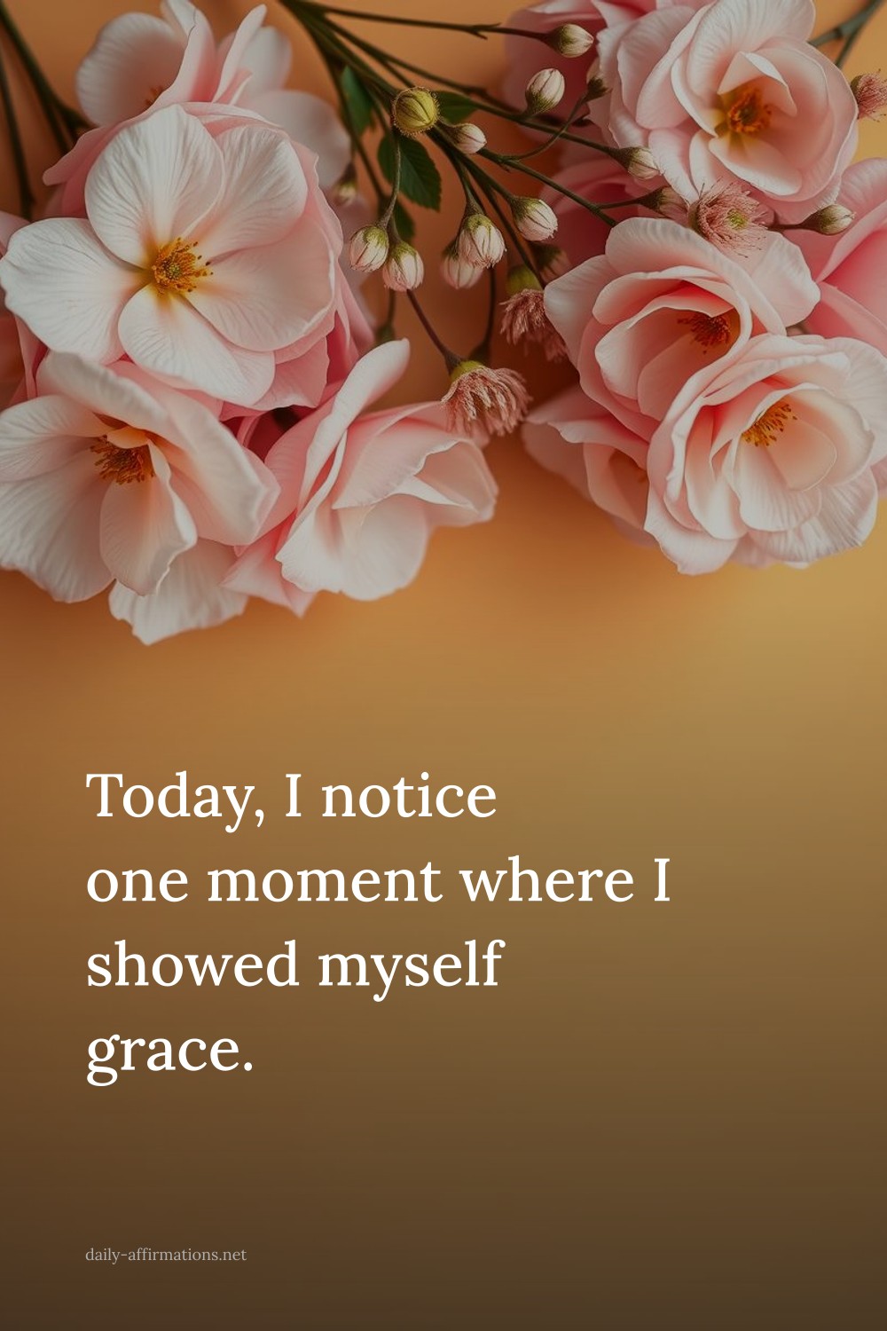 Today, I notice one moment where I showed myself grace.