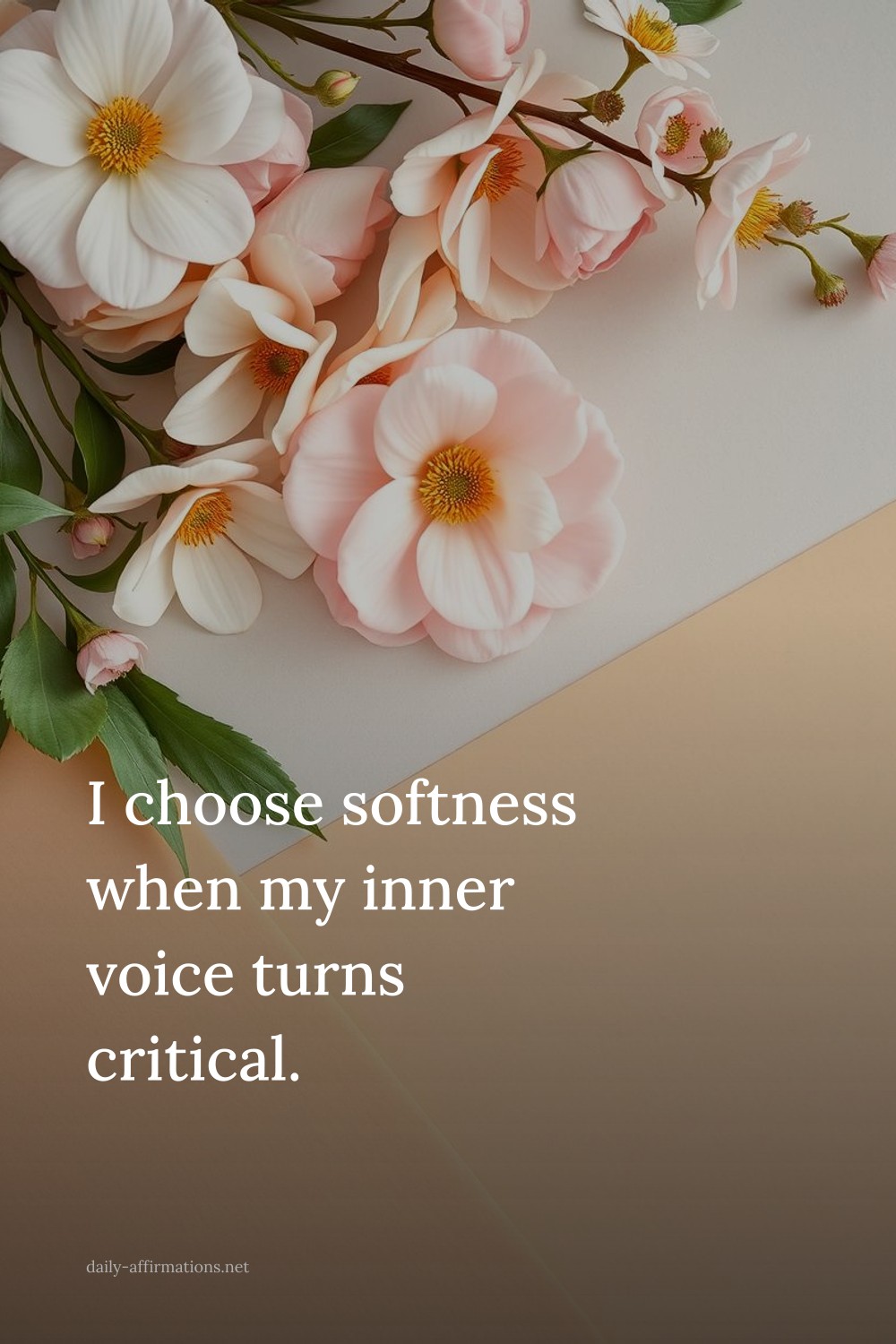 I choose softness when my inner voice turns critical.