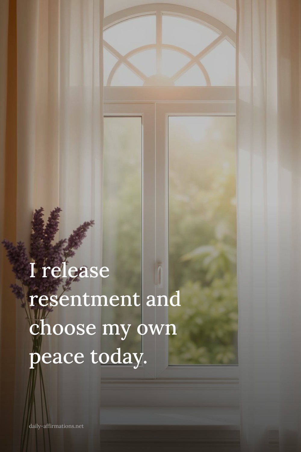 I release resentment and choose my own peace today.