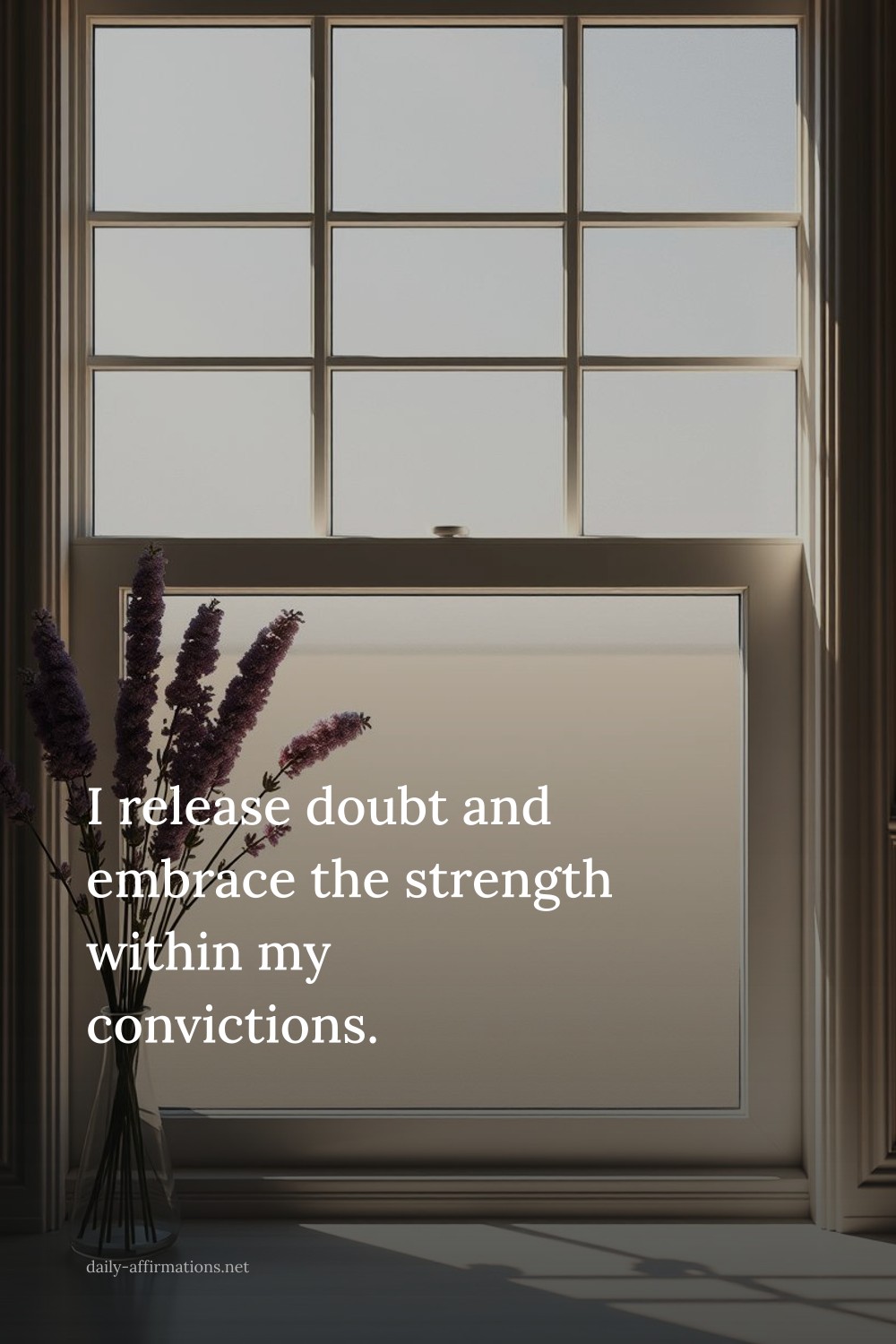 I release doubt and embrace the strength within my convictions.