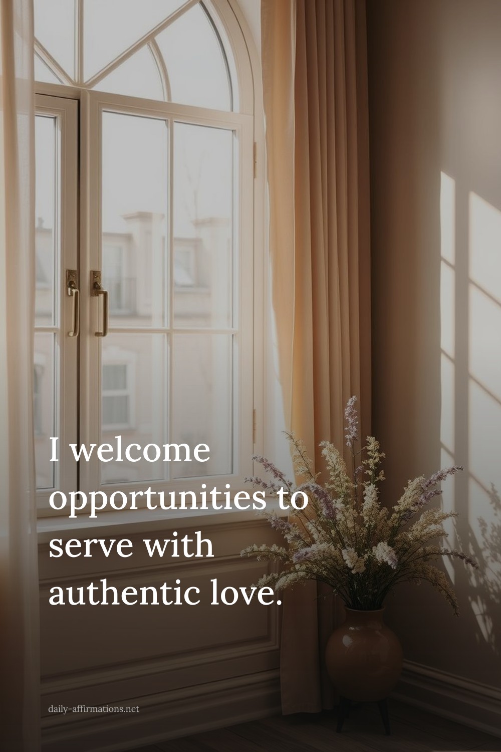 I welcome opportunities to serve with authentic love.