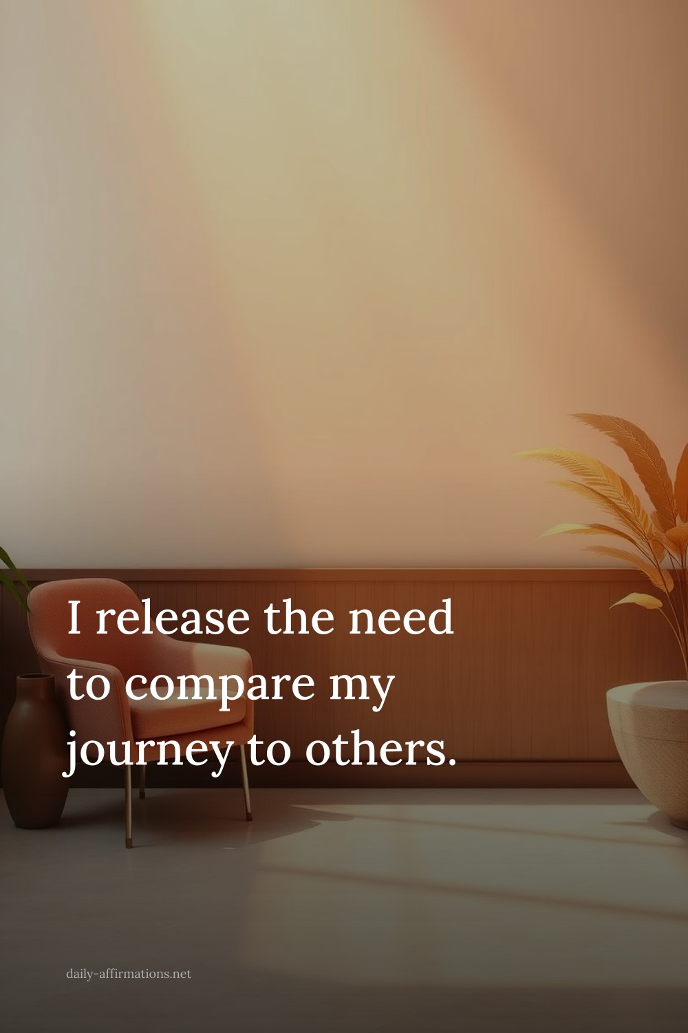 I release the need to compare my journey to others.