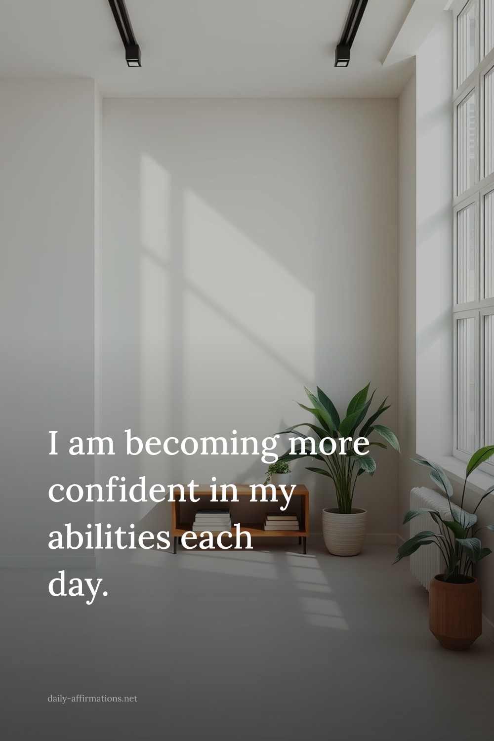 I am becoming more confident in my abilities each day.