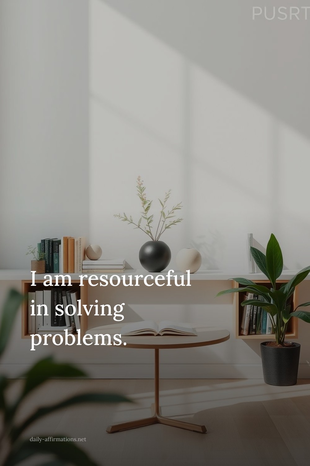 I am resourceful in solving problems.