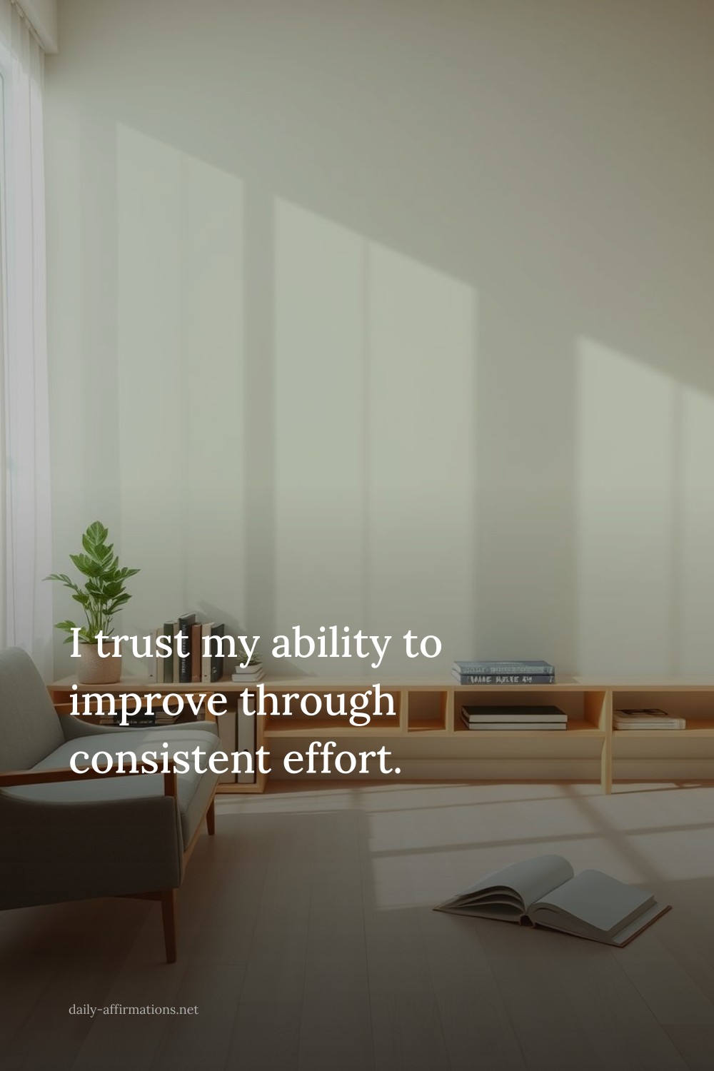 I trust my ability to improve through consistent effort.