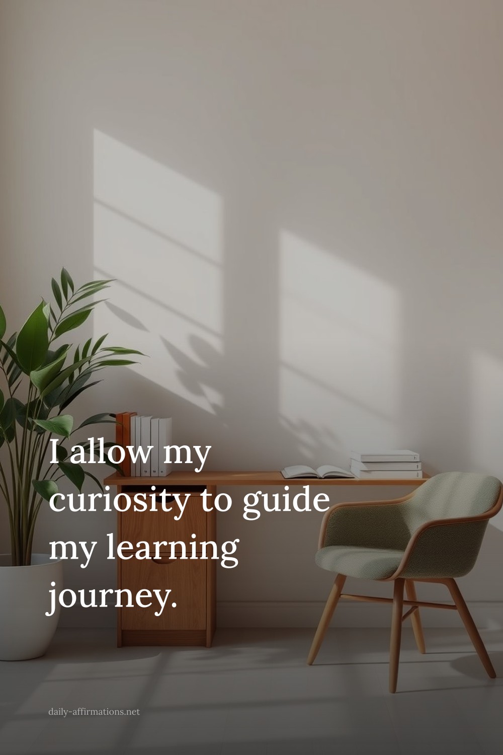 I allow my curiosity to guide my learning journey.