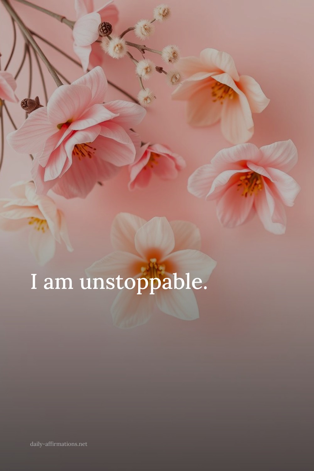 I am unstoppable.