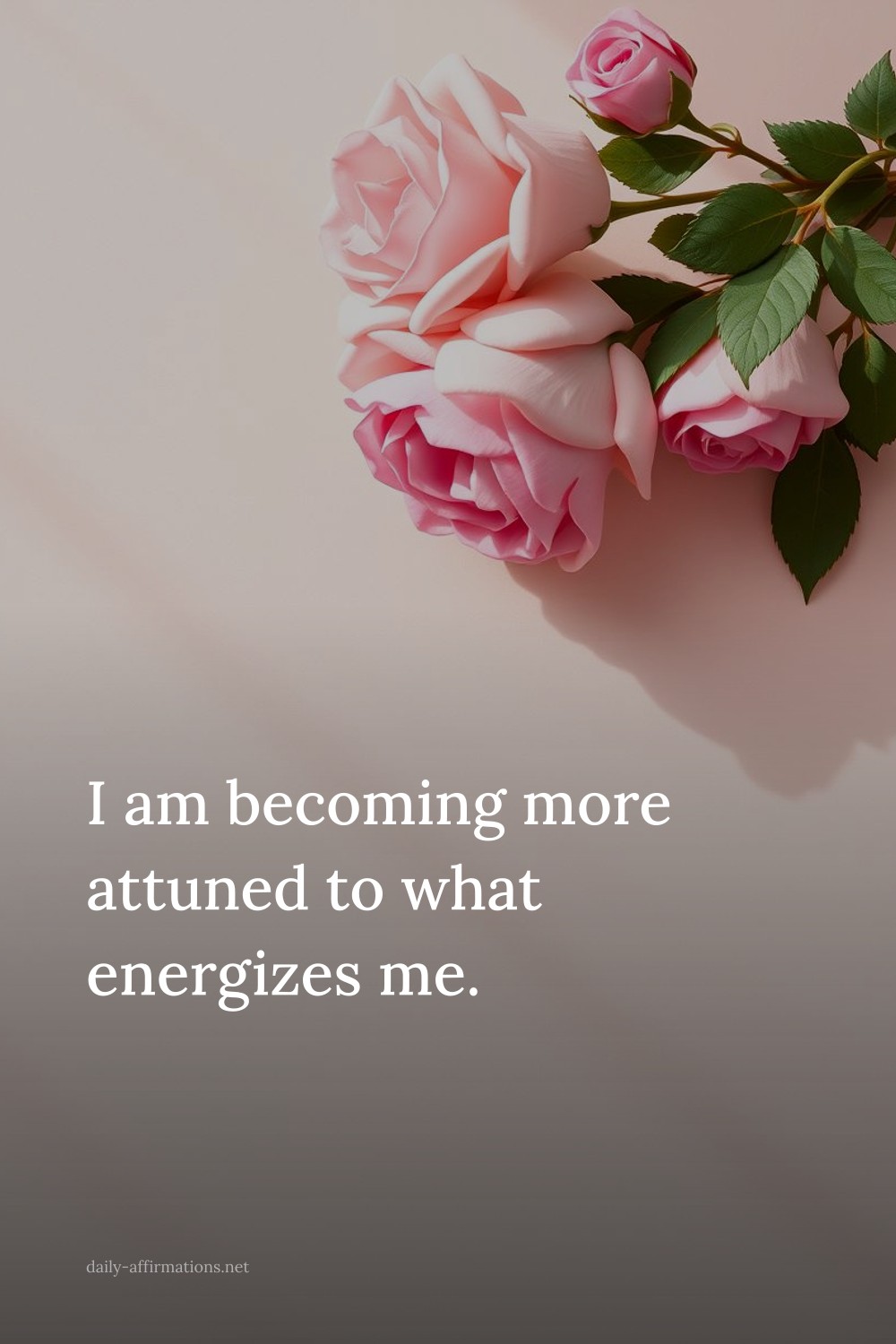 I am becoming more attuned to what energizes me.