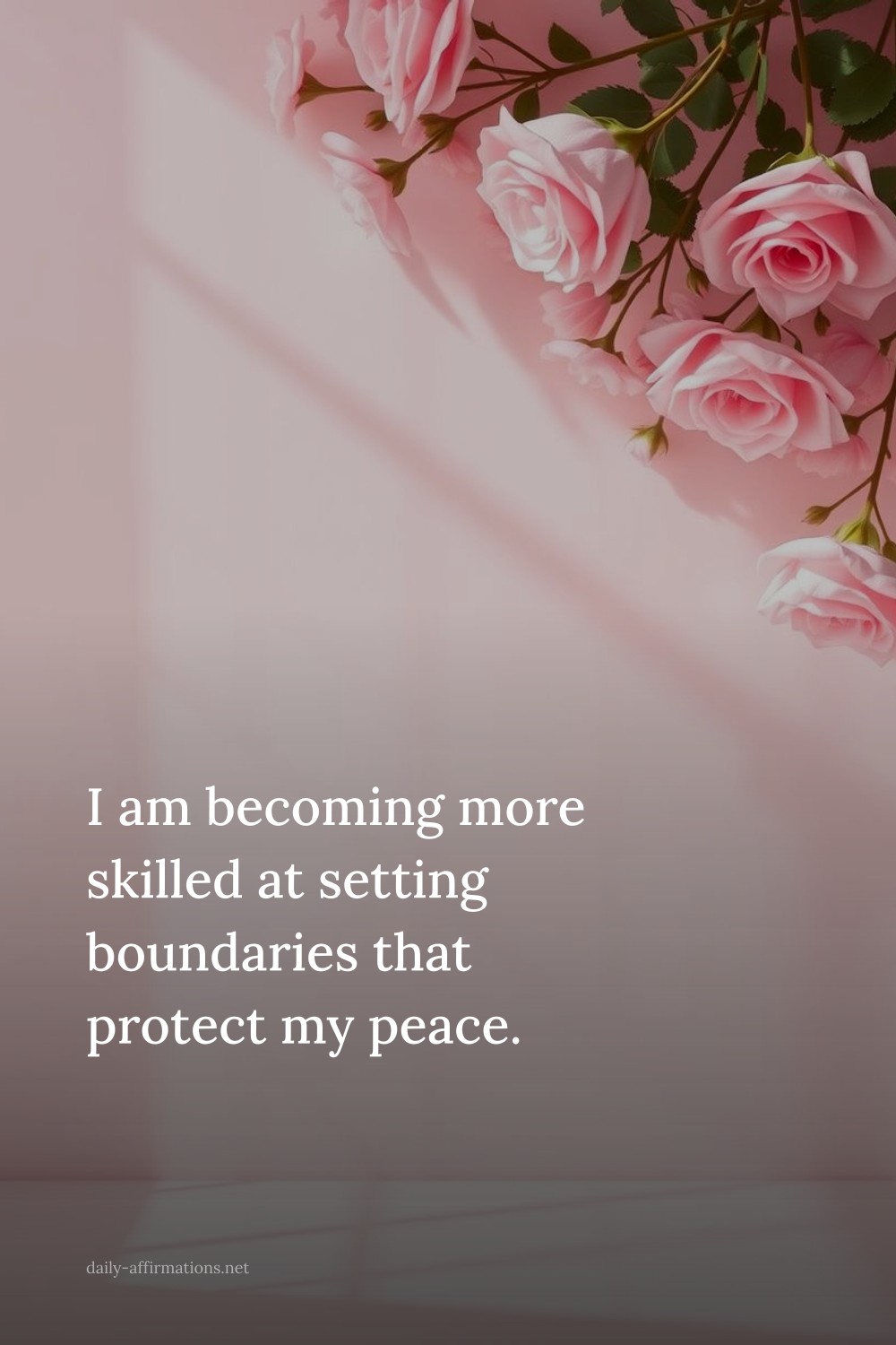 I am becoming more skilled at setting boundaries that protect my peace.