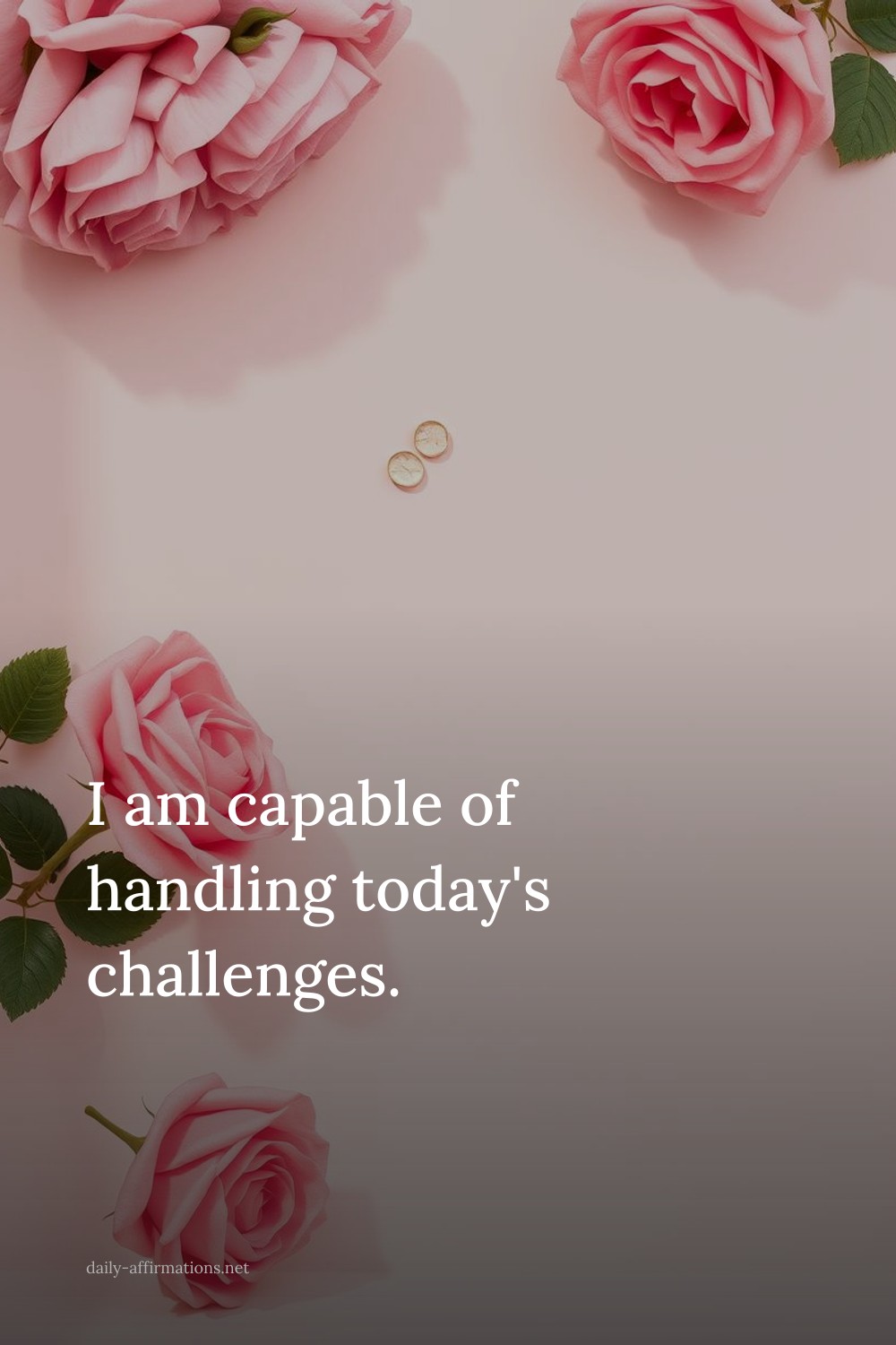 I am capable of handling today's challenges.