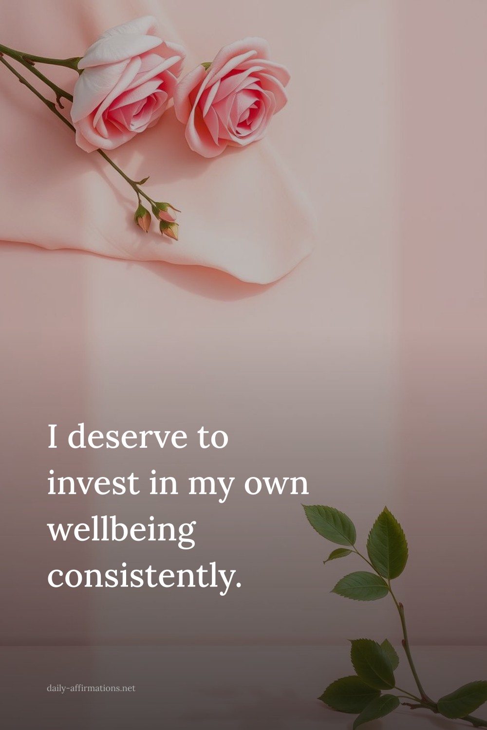 I deserve to invest in my own wellbeing consistently.